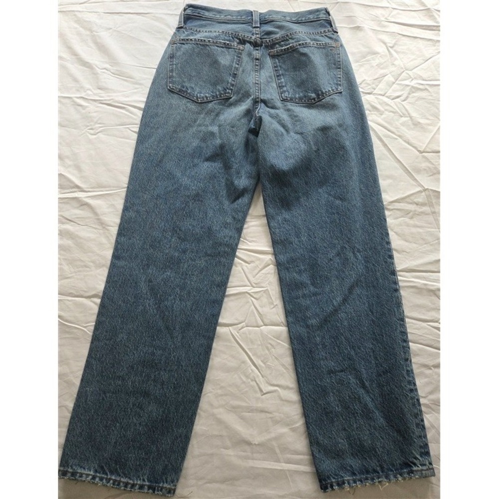NWOTD Madewell 24P Perfect Vintage Straight Exposed Button Blue Jeans 130114 - Picture 3 of 6